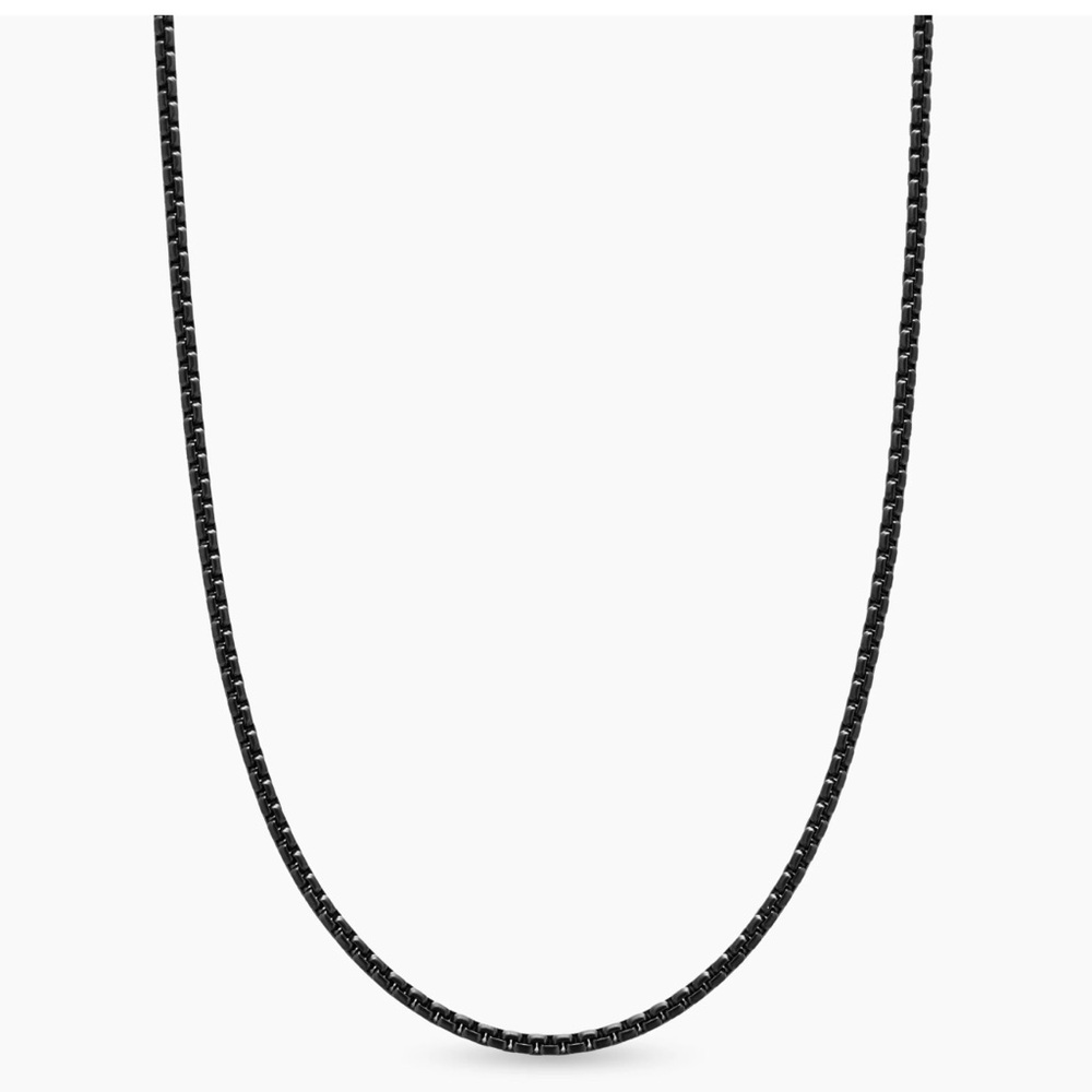 David Yurman Black Box Chain Necklace 26 inches 3.6mm